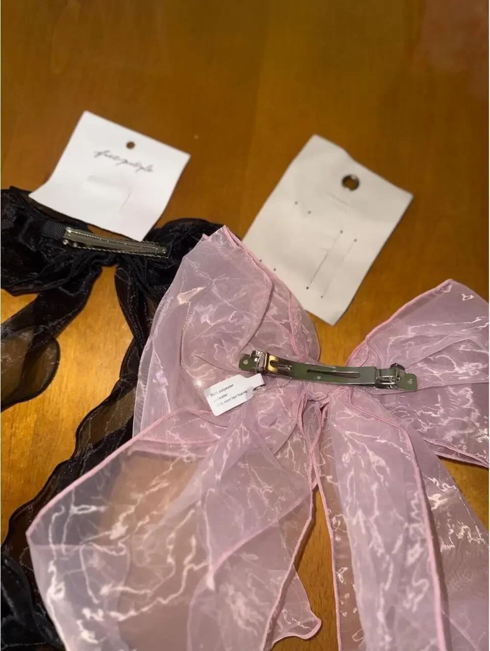 The Free People/urban outifferters sheer organza hair bows